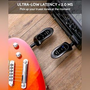 Wireless Guitar System Transmitter Receiver for Electronic Instrument New